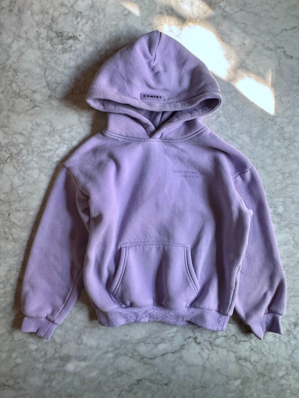 Comfrt Lavender Pastel Kids Hoodie Size Medium M